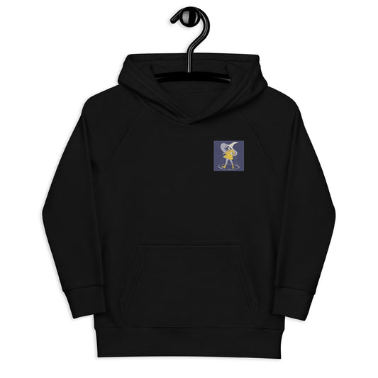 Kids eco hoodie with morton salt witch