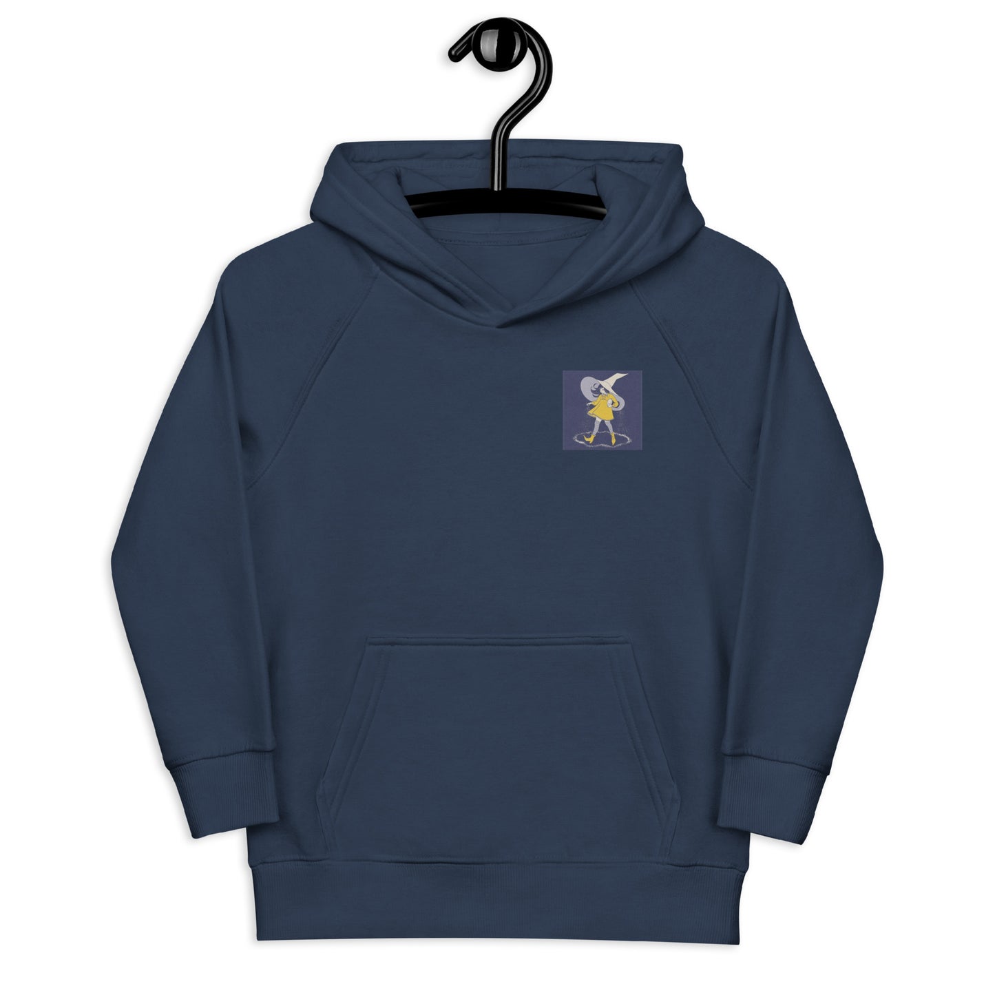 Kids eco hoodie with morton salt witch