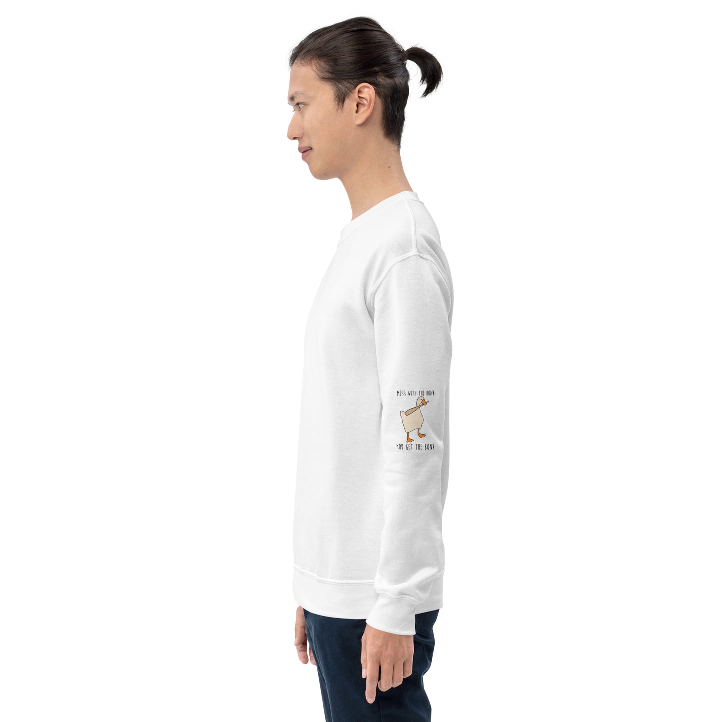 Mess with the honk get the bonk sleeve Unisex Sweatshirt