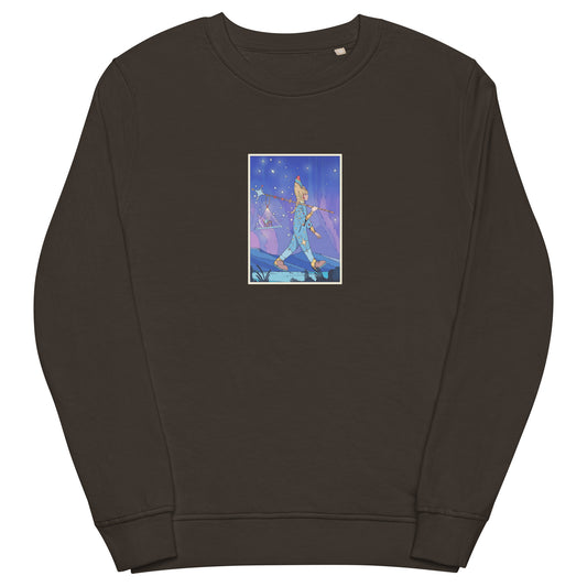 Unisex orginc sweatshirt with whitsling scout