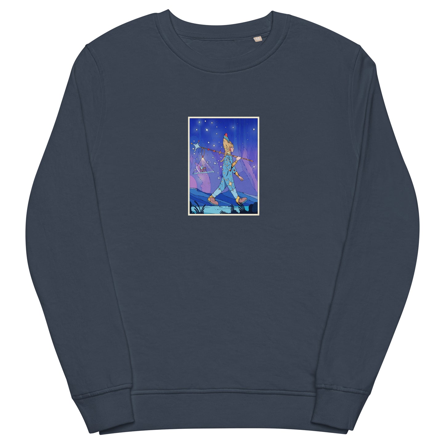 Unisex orginc sweatshirt with whitsling scout